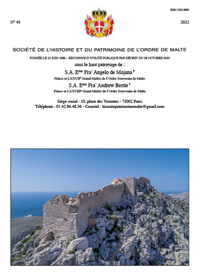 Bulletin n°45 de la Société de l'histoire et du patrimoine de l'Ordre de Malte